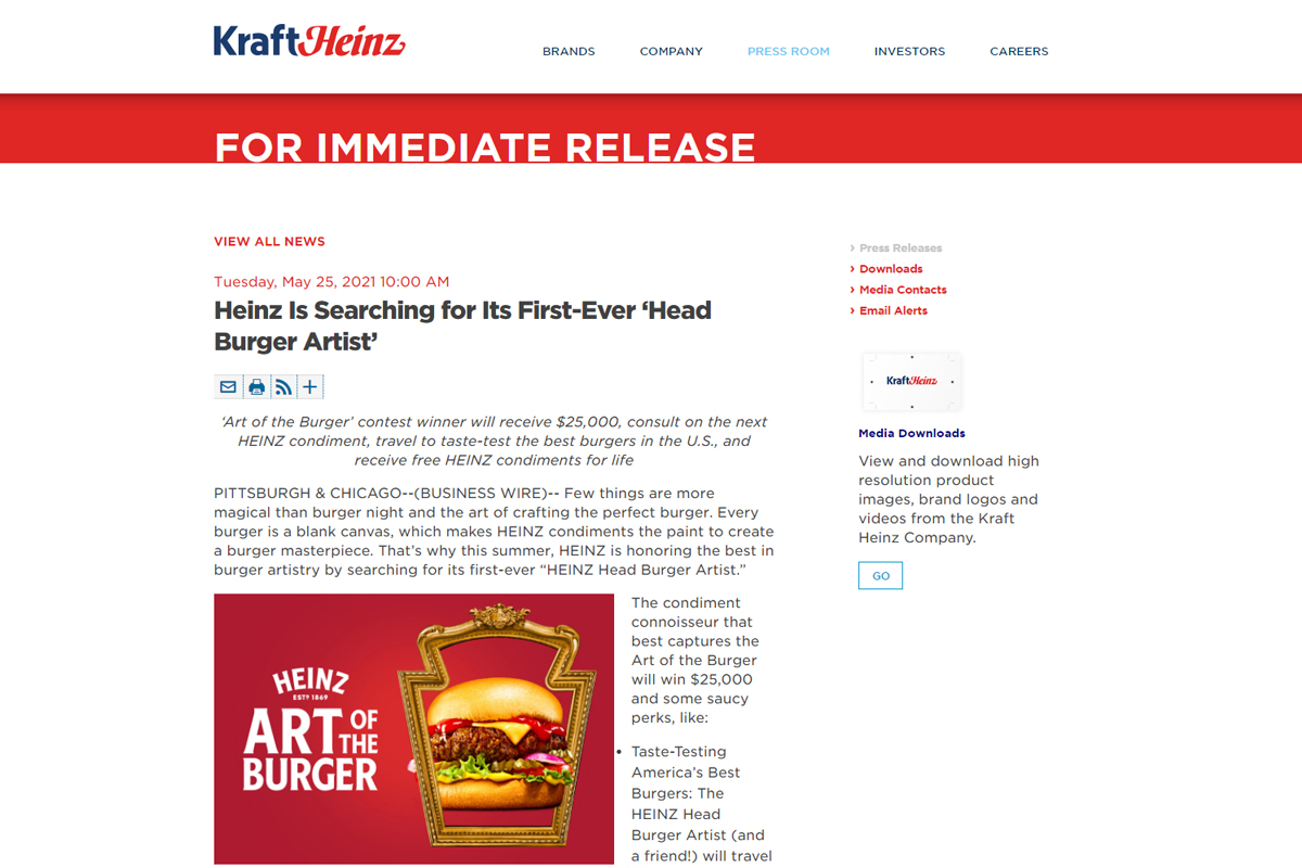 Heinz Press Release