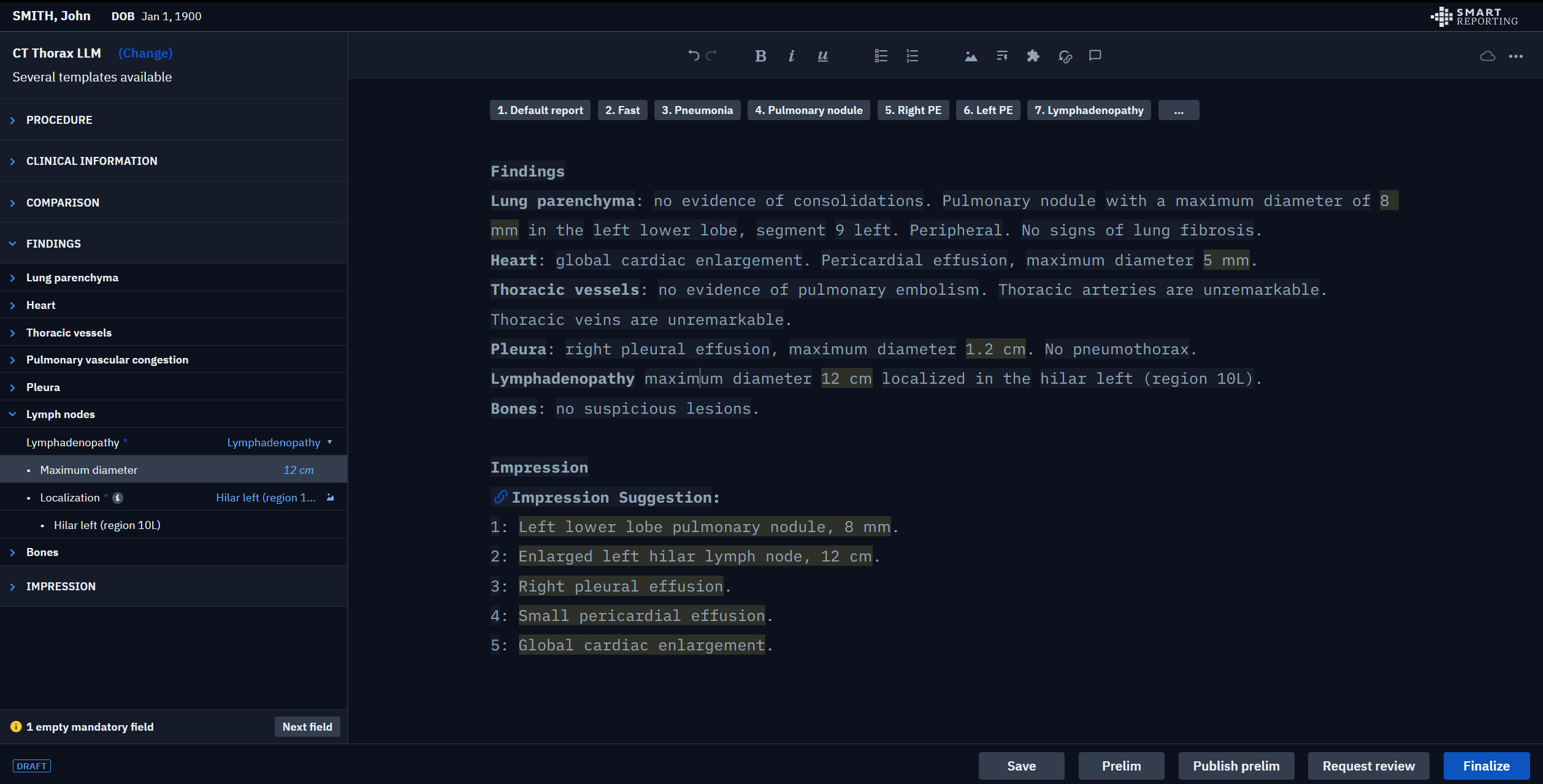 Smart Reporting integrates LLM Technology built on AWS