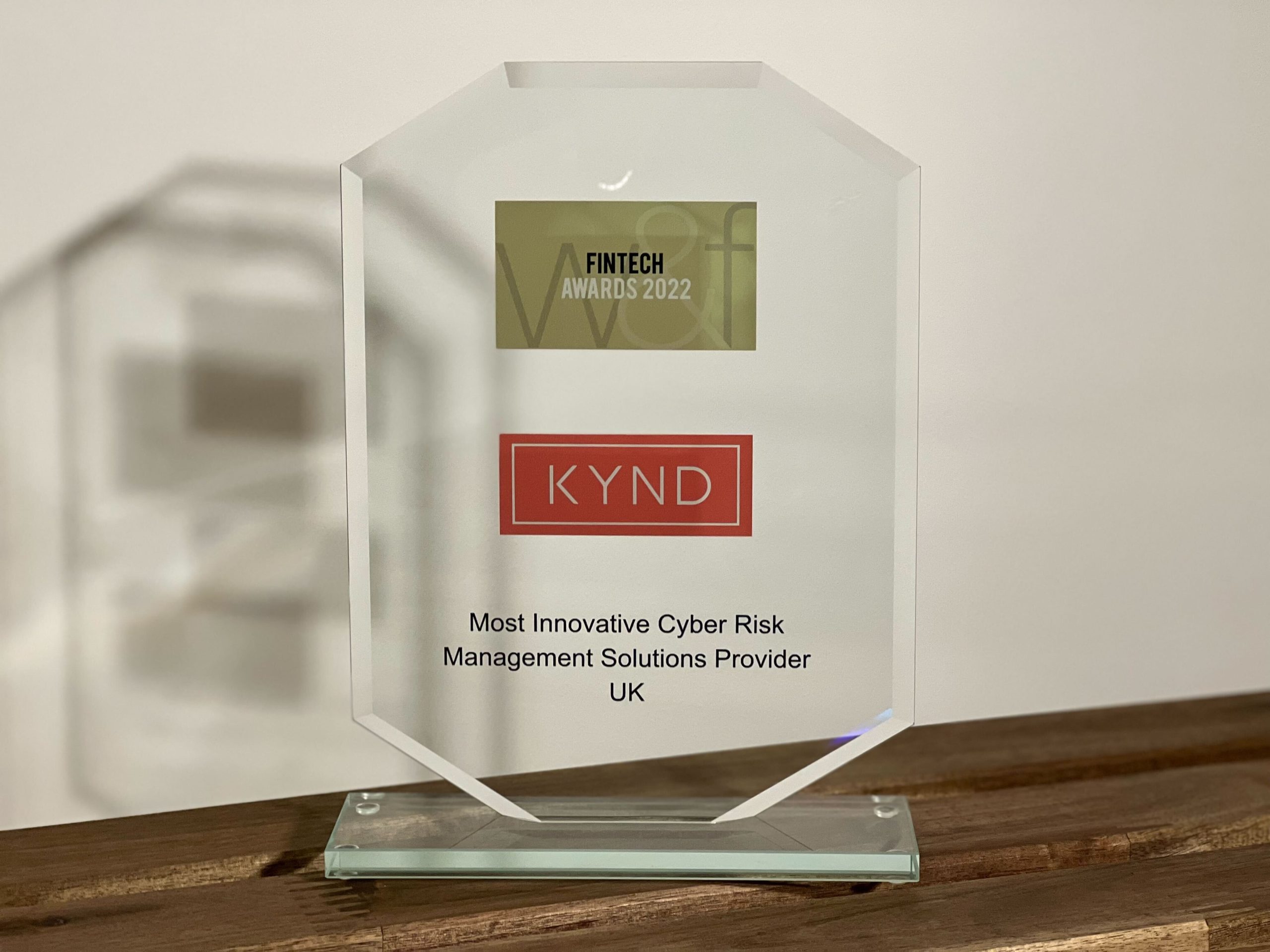 KYND wins 2022 FinTech Award for Most Innovative Cyber Risk Management Solutions Provider