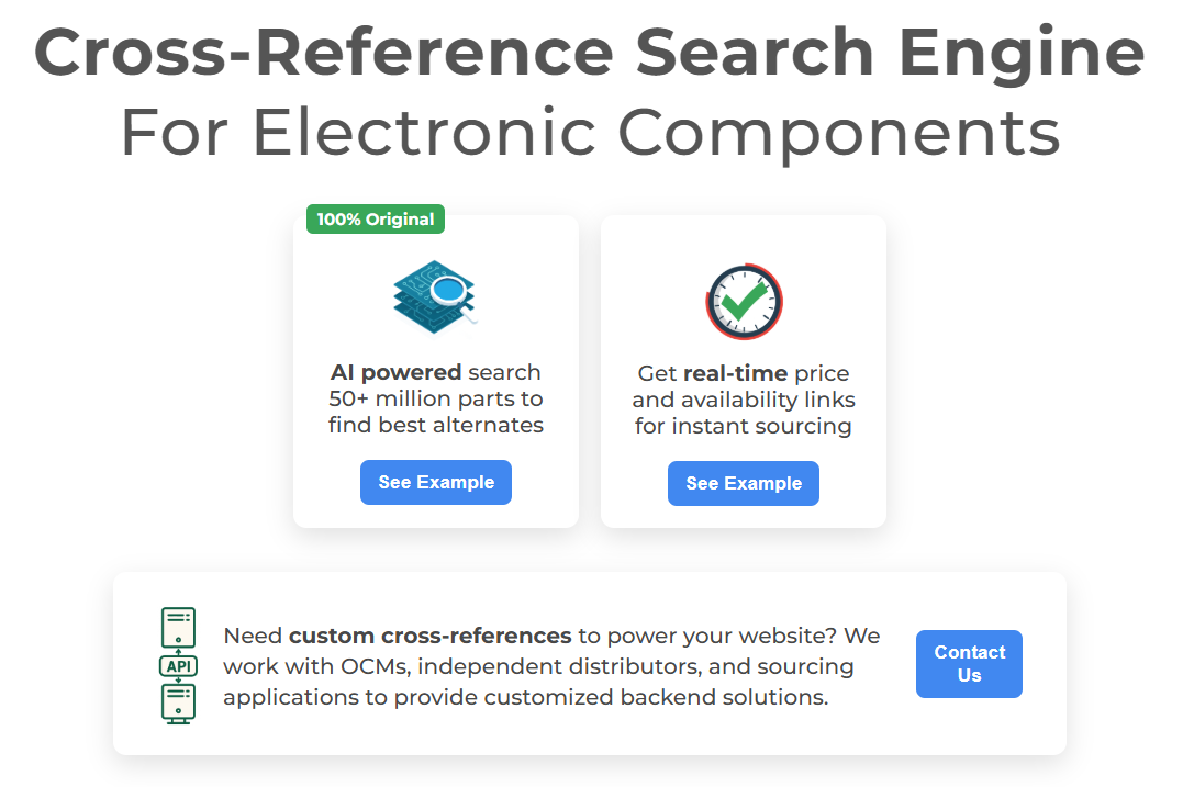 X-Refs.com Launches First Electronic Component Cross-Reference Search Engine Powered by AI