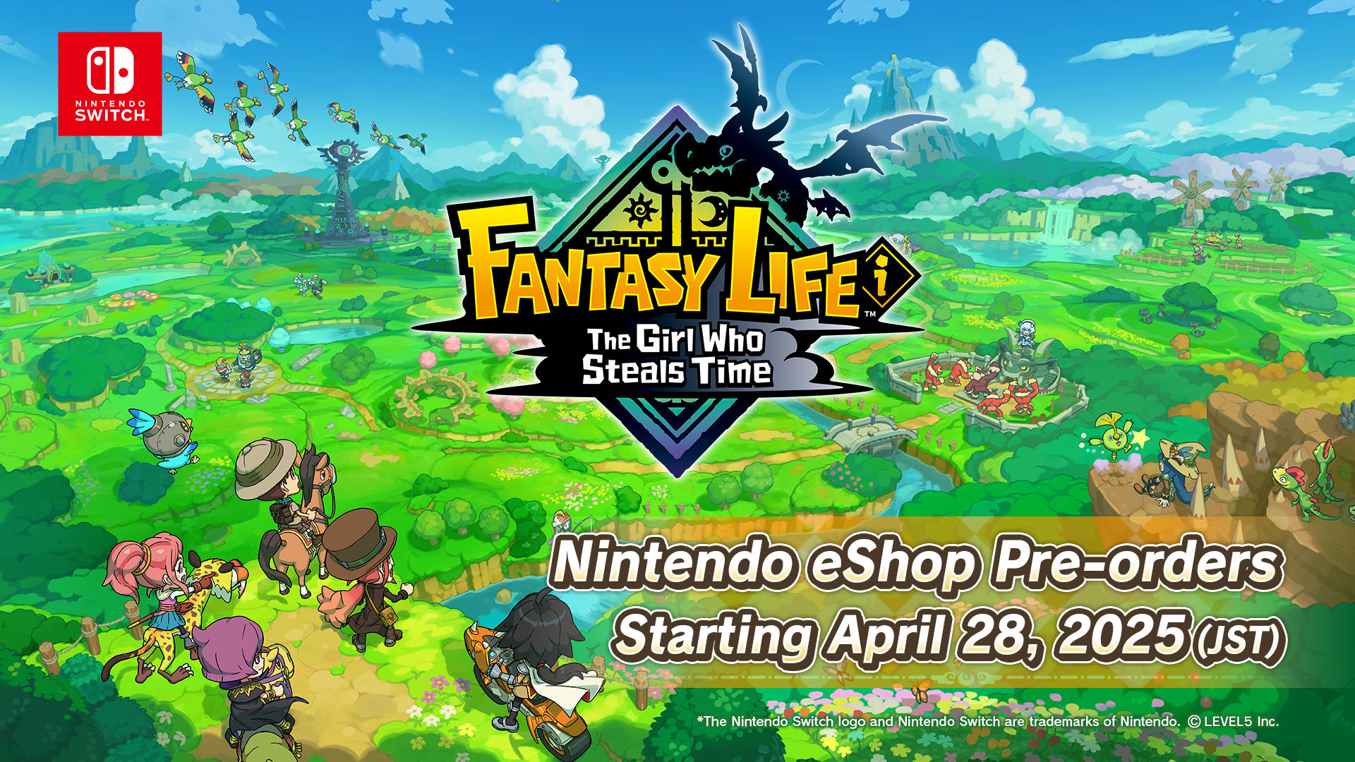 ‘FANTASY LIFE i: The Girl Who Steals Time’ Pre-orders Now Live on the Nintendo Switch eShop