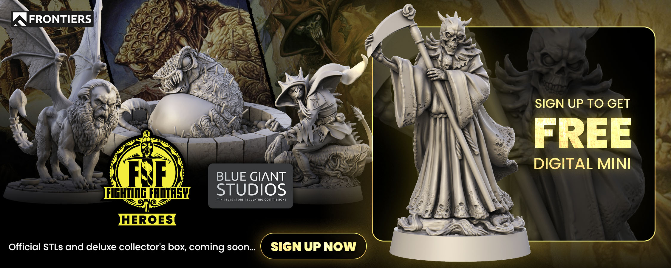 MyMiniFactory Partners with Ian Livingstone’s Fighting Fantasy to Launch a New Range of Digital STL Files